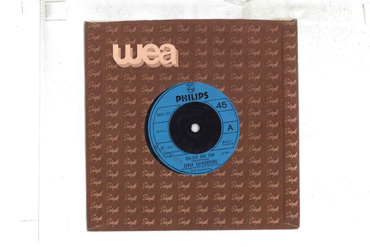 7-дюймовая пластинка SERGE GAINSBOURG Sea Sex And Sun Mister Iceberg 6042412 PHILIPS 1978 UK Рок Б/У