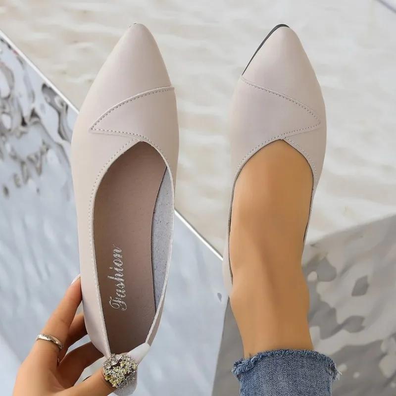 Ekte Lær Dame Ballerinaer Hul Dame Sko Sommer Dame Loafers Pustende Strand Dame Sandaler Stor Størrelse 35-42