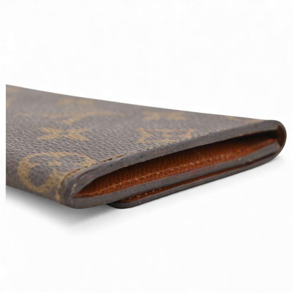 Auth LOUIS VUITTON Monogram Porte Billets Brieftasche lv9809dd