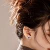 Square Sugar Series Luxury S925 Silver Needle Stud Earrings for Women