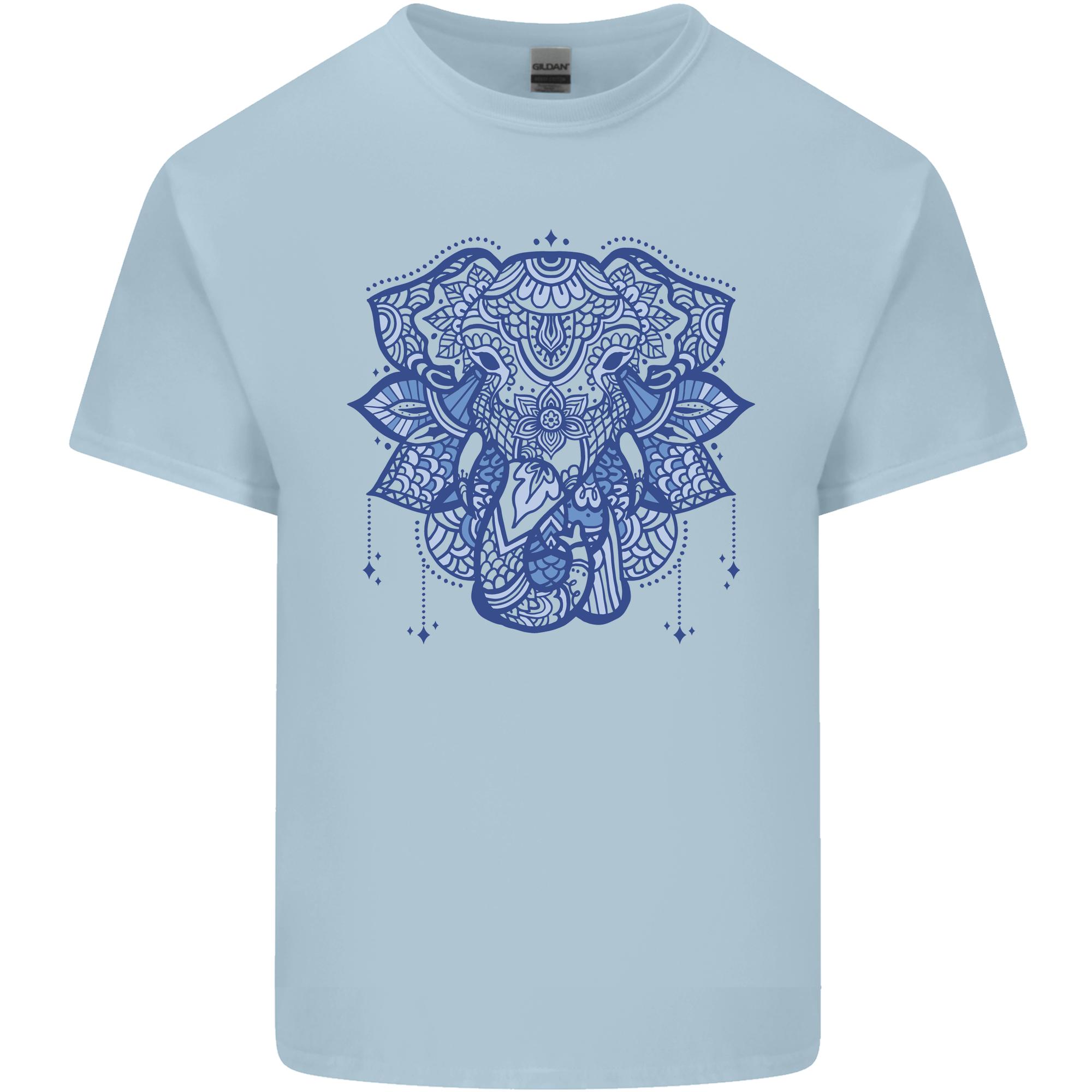 Unisexdala Art Elephant Unisexs Light Cotton TShirt S
