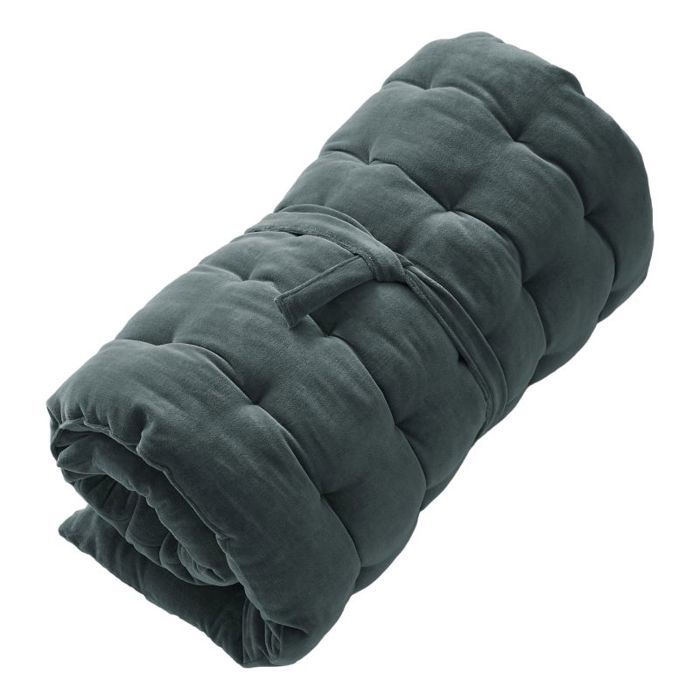 Matelas de sol 60 x 120 cm "César" Velours de Coton - César Ardoise