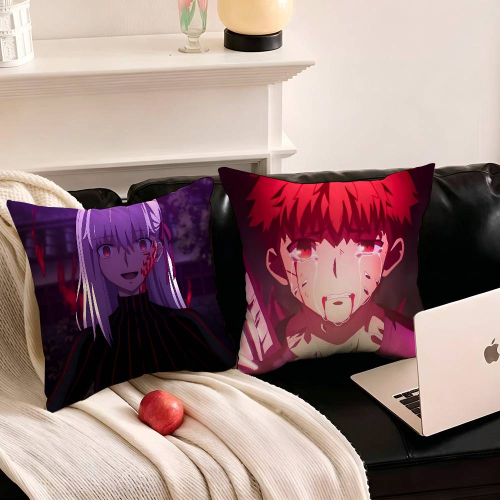 1pc Fate Stay Night Heavens Feel Anime Pillow Case Fashion Square Pillowcase Bedroom Sofa Room Ins Decoration Leisure