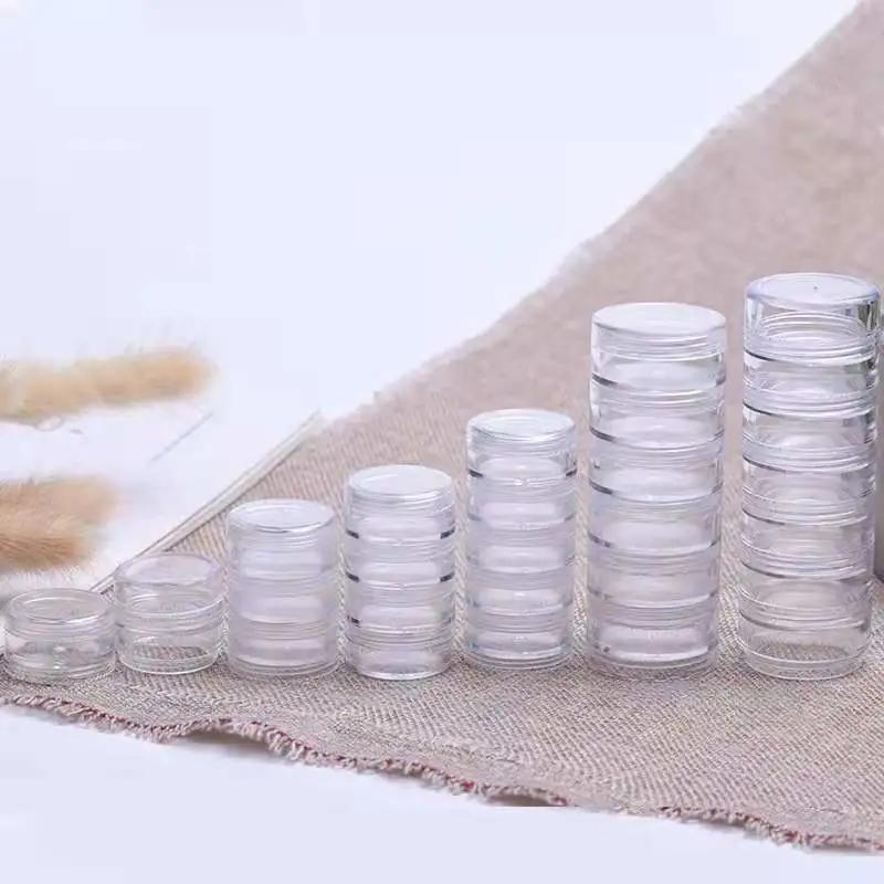 Multi-Layer Plastic Boxes Travel Cream Sorting Packing Transparent Split Bottles Portable Ring Storage Case Mini Finishing Organ