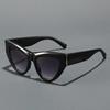 Hot Selling Women's Triangular Cat Eye High-End Fashion Sunglasses UV400 Protection Sun Glasses with Unique Design Best Seller