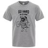 Funny Gym Pug Dog Graphic Tshirt Unisex Unisex Go Hard Or Go Home Weight Lifting Print Fitness Casual Crew Neck Tee
