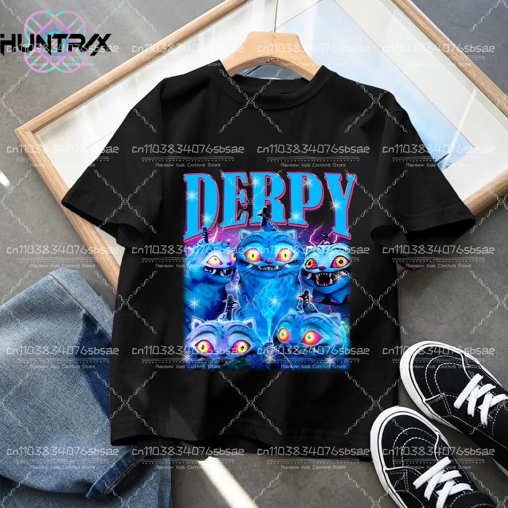 Sommarbarn T-shirt KPop Demon Hunters Rundhalsad Tecknad Flickor Pojkar T-shirt Vardaglig Tryck Mode Vardagliga Flickkläder