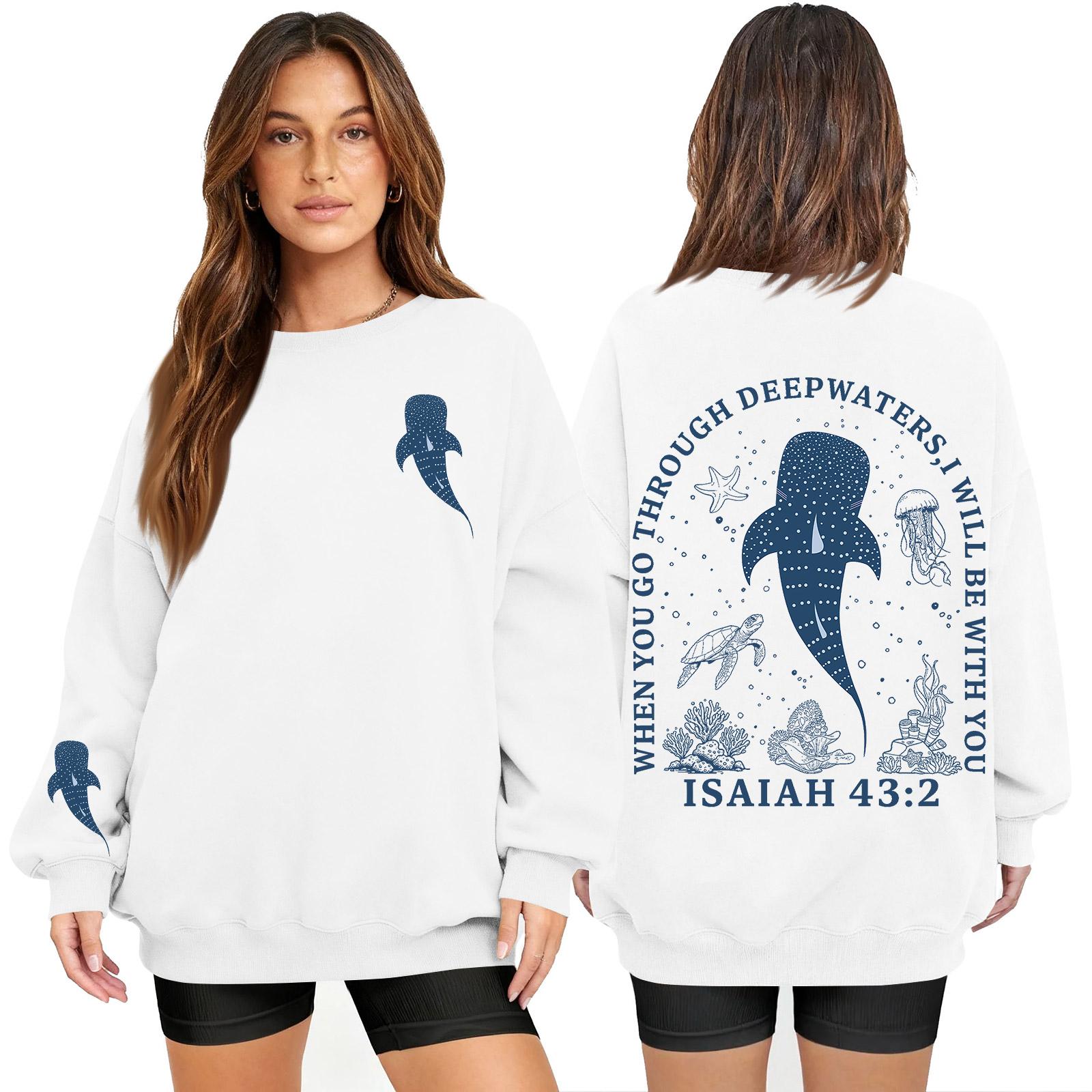 

Женский модный пуловер с длинным рукавом, принтом и круглым вырезом, свободного кроя XL белый