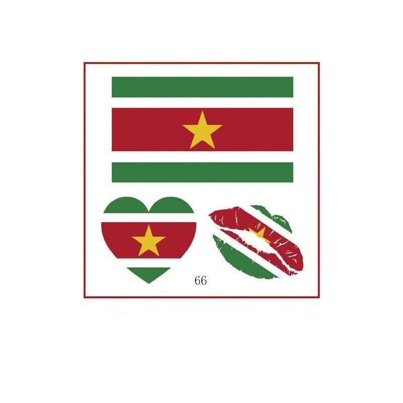 10PCS New World Cup Flag Tattoo Stickers Football Game Games Tattoo Stickers Makeup Face Stickers