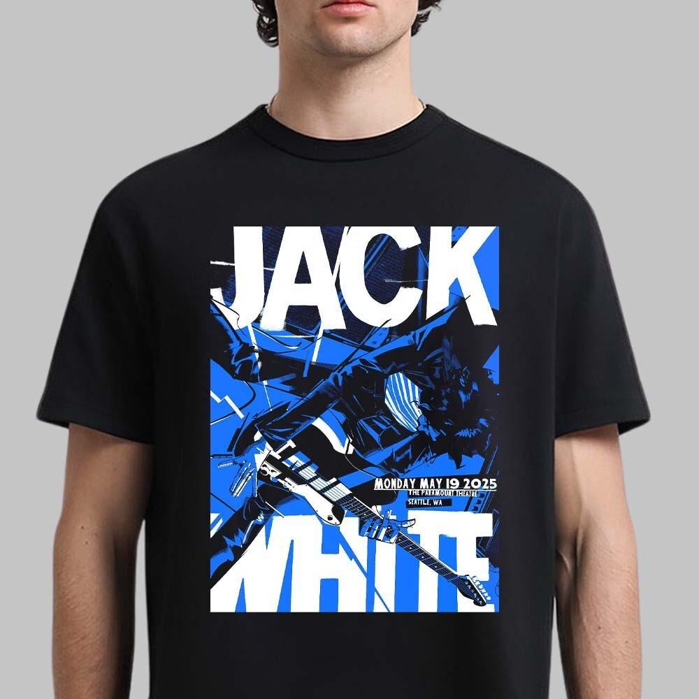 Jack White Seattle Washington 2026 At The P.aramount T.heatre 2026 T-Shirt XXXXL