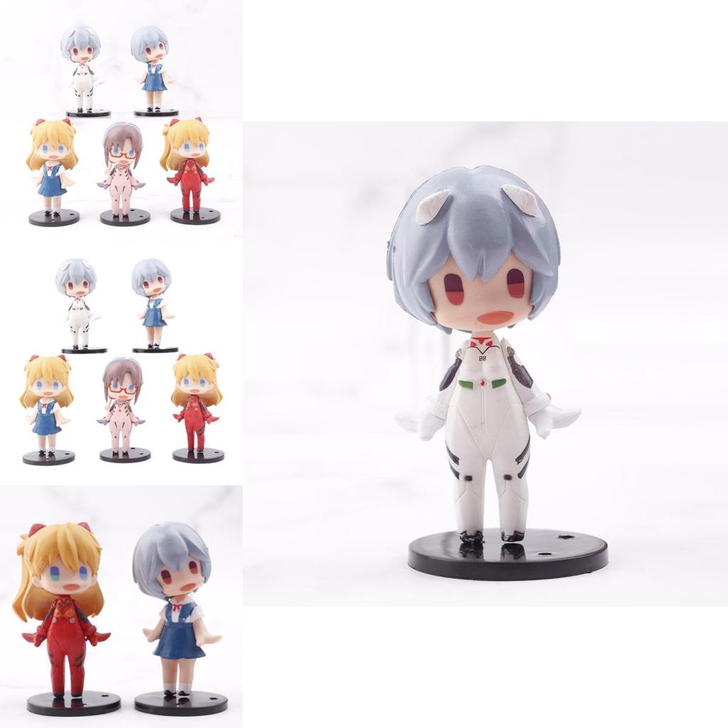 Adorable Pvc Evangelion Standing Rei Asuka Miniature Figurine Blind Box Toy