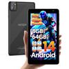 Android 14 Tablet with 5G WiFi WiFi 8GB RAM 64GB ROM Up To 1TB microSD Card A523 2MP 8MP Dual 3500mAh GMS GPS IPS 340g Mini Tablet 7-inch + 6, + +
