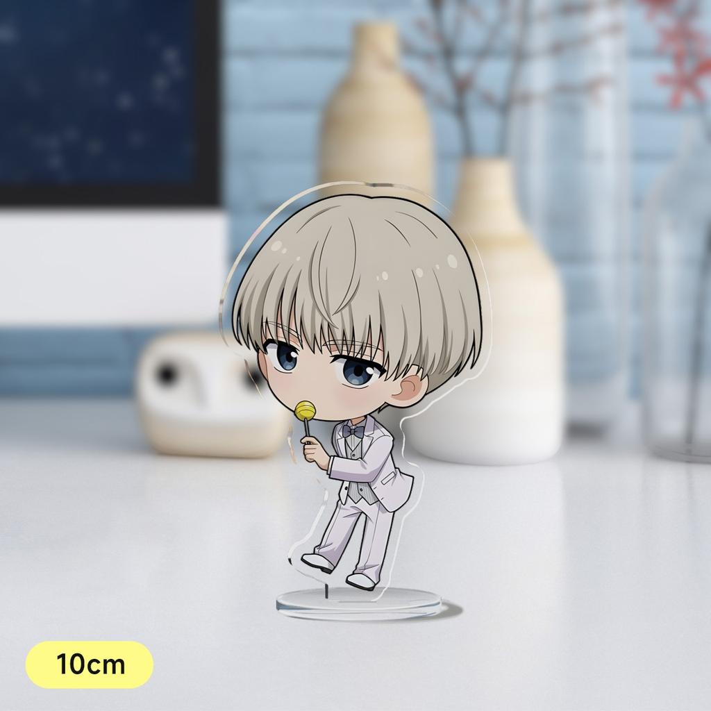 Anime Wind Breaker 10cm Acrylic Stand Sakura Haruka Yukai Akihiko Su Fang Q Version Mini Figure Model Plate Gift