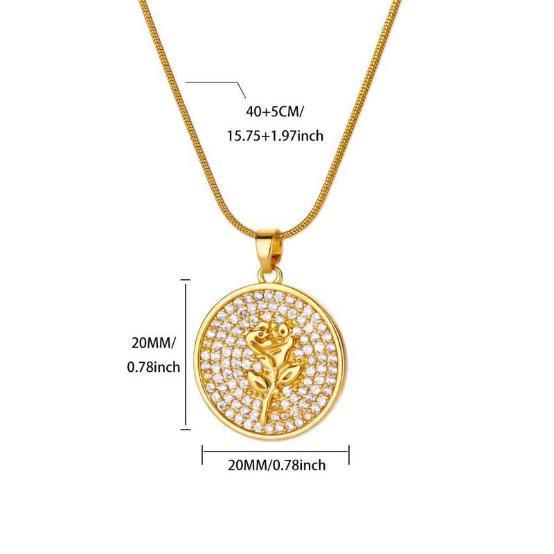 Design sense niche December flower pendant necklace hip hop European and American jewelry personality trend simple fashion advanced