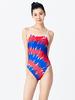 BARREL Women'S Korea Edition Painting V-Back One-Piece Swimsuit Korea Tie (B4Fwsws508Kot)