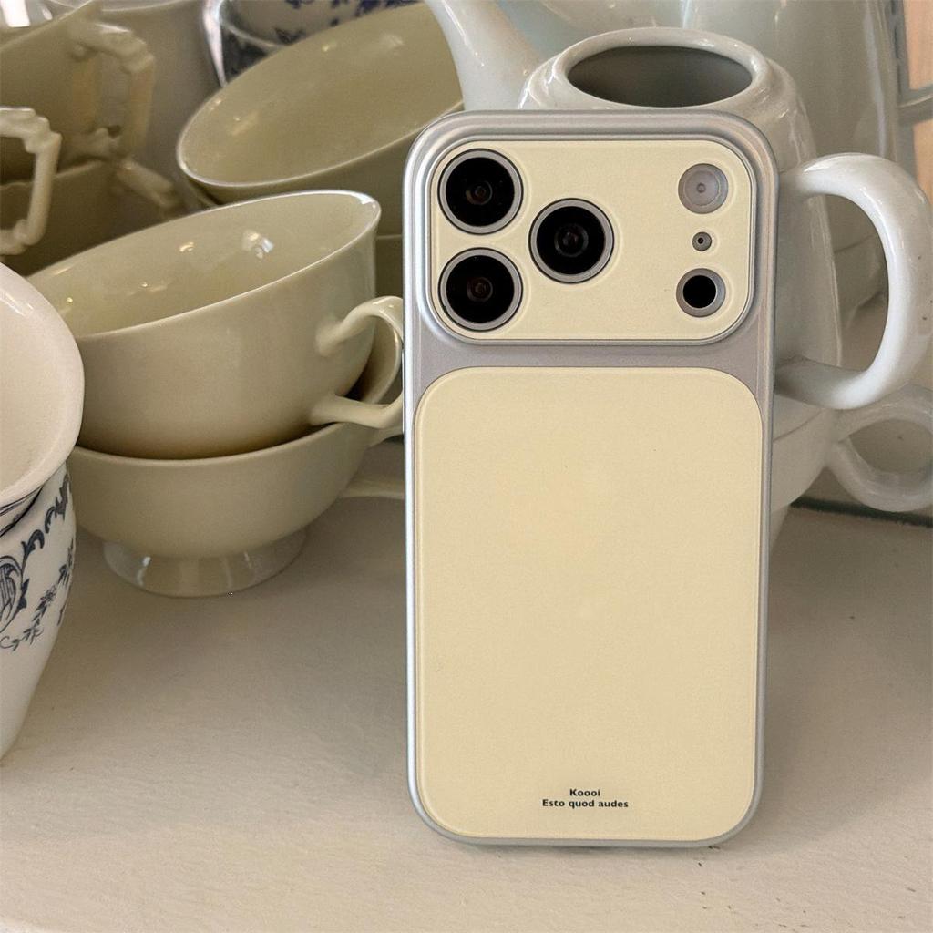 Solid Color Macaron iPhone 17 Pro Max Case with Large Window Drop Protection