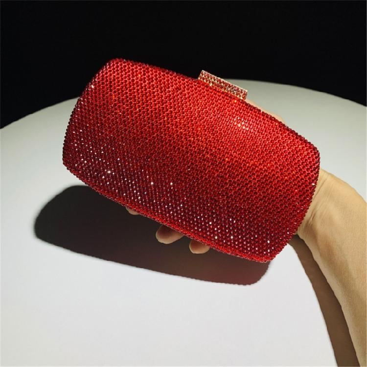 Sparkly Diamond Rhinestones Evening Bag Prom Parties Handbag Purse for Formal