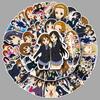 50 japonských anime K-On! Vodotěsné samolepky na deníky, lahve na vodu, kufry a kryty na telefony