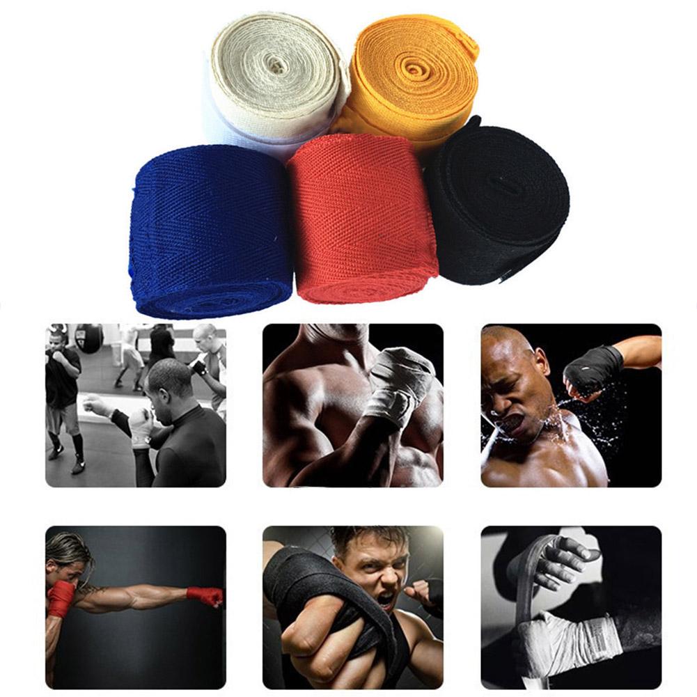 1 Roll Sports Straps Taekwondo Boxing Bandages Wrist Hand Cotton Wraps Gloves