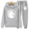 Spring Hoodies Set Sweatshirt+Sweatpants Suit Autumn Winter Warm Tracksuit Sets Women's Classic Hooded Outwear Sets