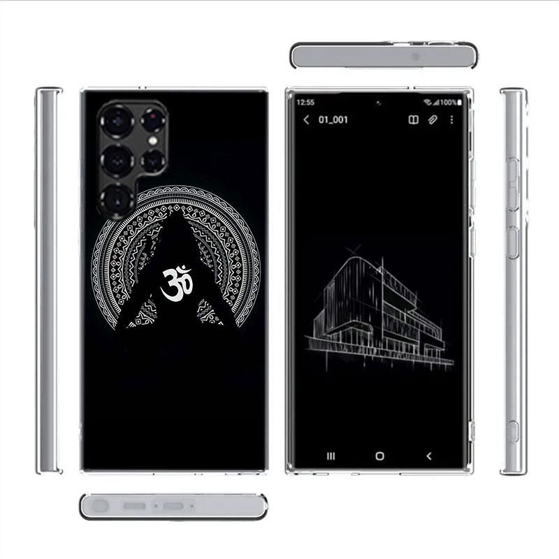 Om Symbol Meditation and Creativity Capa Phone Case For Samsung S26 Ultra S25 Edge Galaxy S23 S21 S20 S24 FE S22 S10 Plus Cover