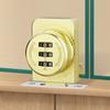 Zinc Alloy Glass Door Password Lock Hardware Furniture Display Case Lock Security 3 Digital Code Combination Lock Glass Cabinet