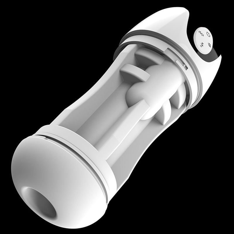 Max Cup Automatic Masturbator Vibrations and Suction White - SuckMeToys - Masturbators