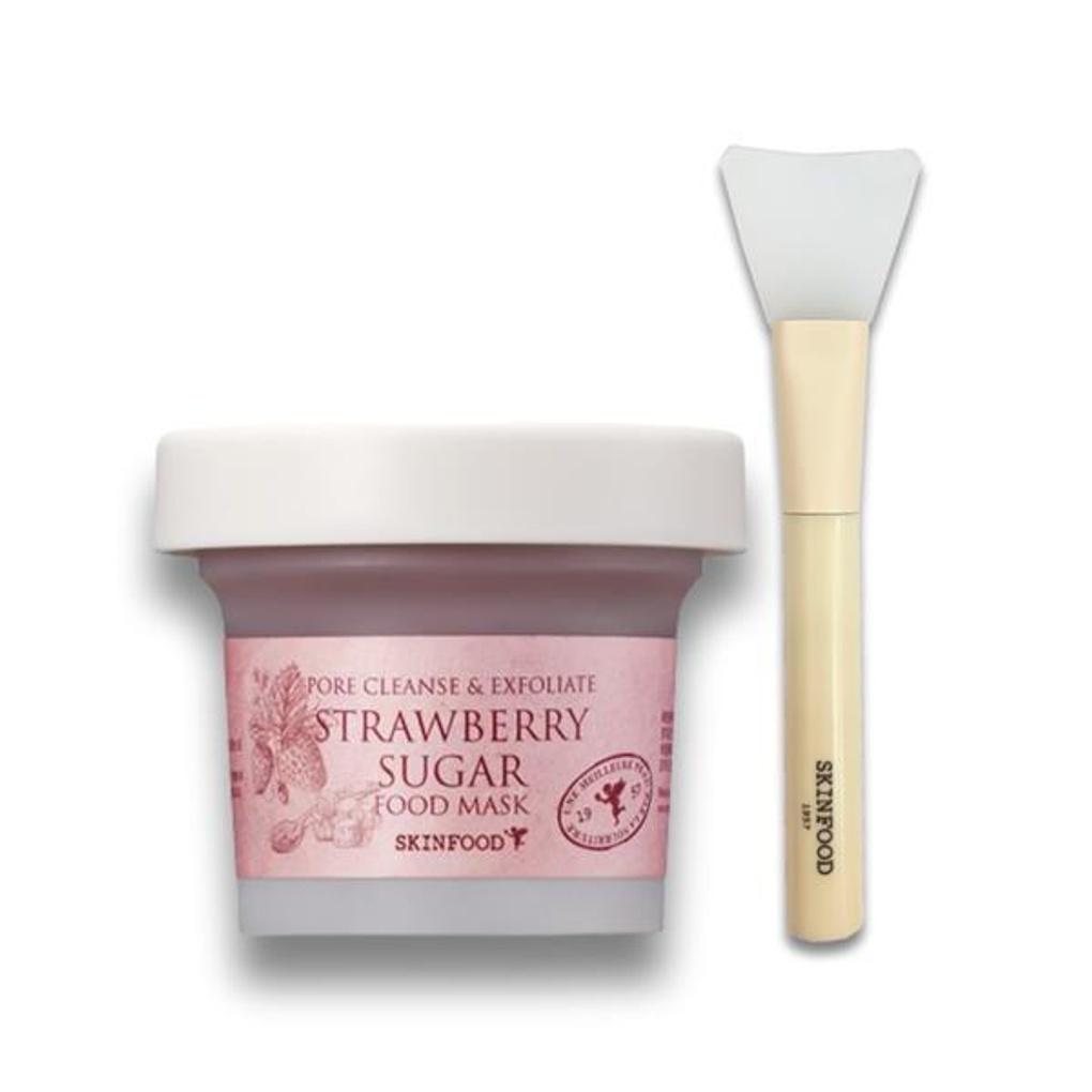 

Skinfood Strawberry Sugar Food Mask 120 г + 1 смываемая силиконовая щеточка