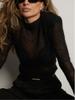 Autumn/Winter Solid Color Women's Hollow Knit Sweater - Casual Long-Sleeved Top