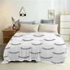 Abstract Closed Eyes Cute Eyelashes Blanket Lightweight Blankets All Season Throw Blanket for Couch Bed Soft Flannel Blanket