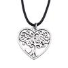 45cm Necklace Leather Chain Big Tree Of Life Tree Vintage Jewelry Supplies QN081