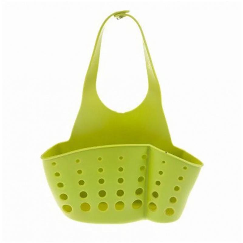 1/2/3pcs Home Storage Drain Basket Kitchen Sink Holder Adjustable Soap Sponge Shlf Hanging Drain Basket Bag Kitchen Accessories
