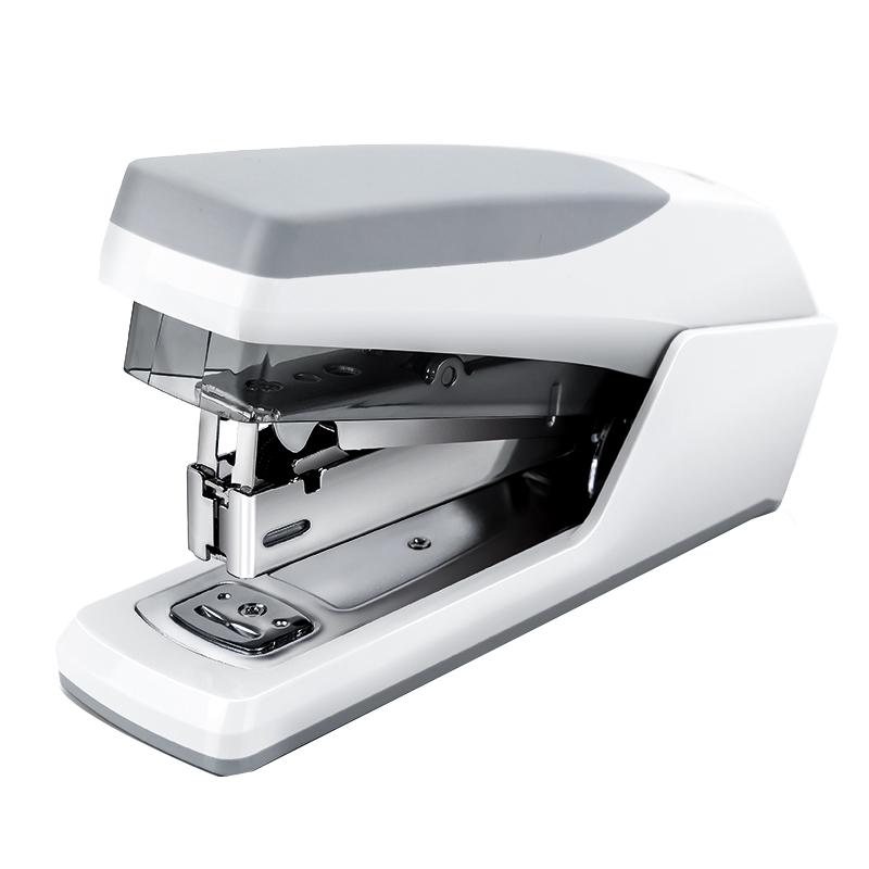 Deli No. 12 Effort-Saving Metal Stapler, White (6-Pack)