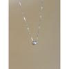 Women's Zircon Pendant Niche Style Jewelry Silver Necklace