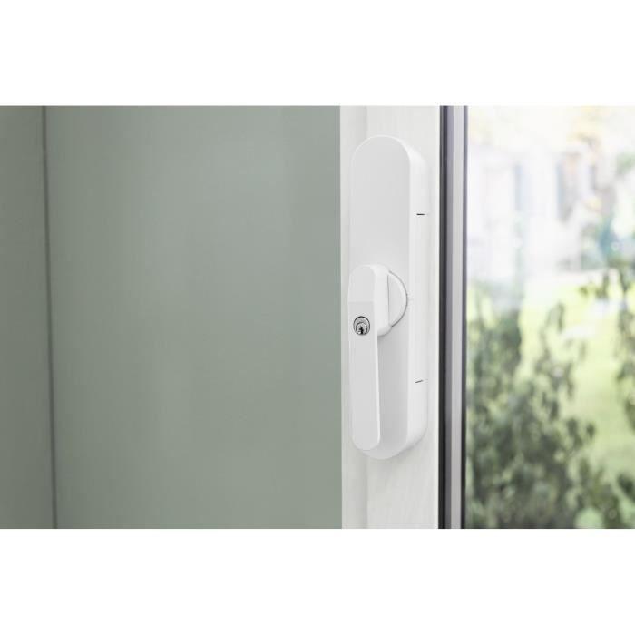 Verrou de sécurité porte de terrasse - ABUS - WINTECTO One FCA4100 W - Technologie SmartX™, capteur d'alarme 3D, contrôle via appli