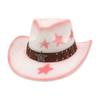 Гарячий Топ-капелюх Amazon Етнічний Стиль Бичача Етикетка Західний Ковбойський Топ-капелюх Загнутий Край Ретро Капелюх для Верхової їзди Вовняний Фетровий Капелюх