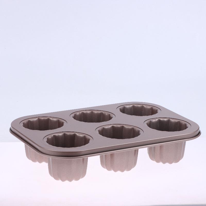 1/4/6/9 Löcher Antihaftform Kuchenform Kleine Muffin Backform Cupcake Kohlenstoffstahl Gebäckform Mini Cupcake Halter
