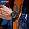 SANDA Men's Multifunctional Waterproof Stopwatch Countdown Watch