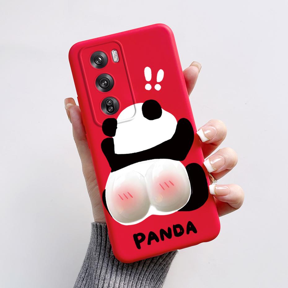 For Oppo Reno12 Pro 5G Case CPH2629 Cute Rabbit Panda Soft Silicone Back Protector Cover For OPPO Reno 12 Pro 5G 2024 Phone Case
