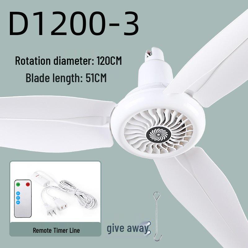 High Power Ceiling Fan with Plastic Blades & Remote, Ideal for Home, Restaurant, Bedroom, Living Room, Workshop, and Hall