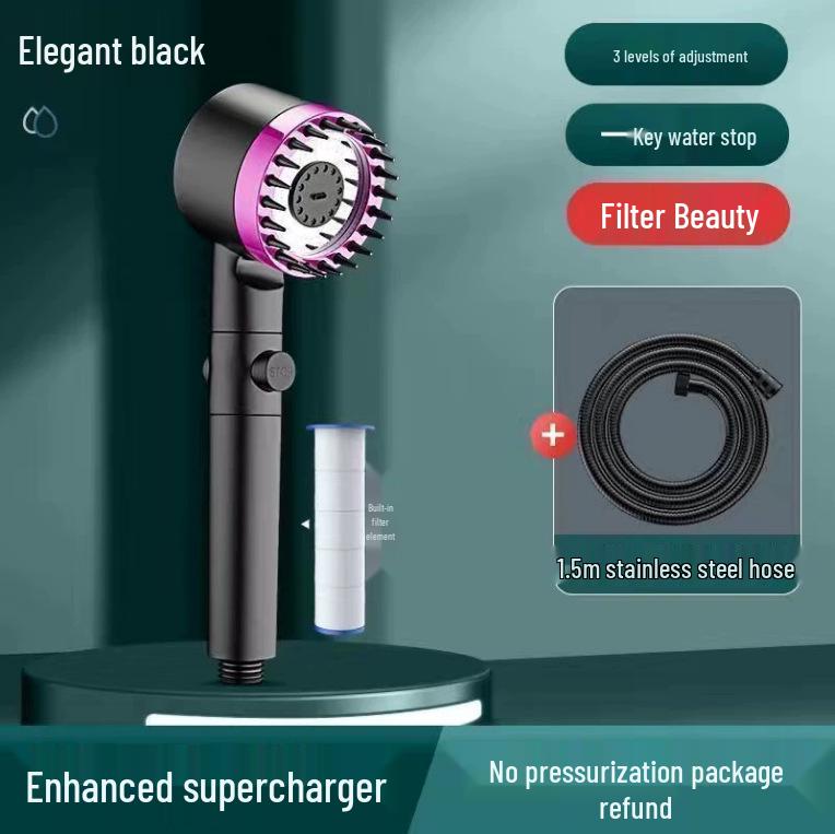 Verbessern Sie Ihr Duscherlebnis mit dem Dai Spray Duschkopf-Set, ausgestattet mit einem kraftvollen Strahl, einem integrierten Filter und einem eleganten Lotus-Design.