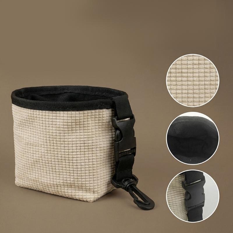 Golf Club Cleaning Pouches With Waterproof Liner Detachable Clip Machine Washable Golf Ball Cleaner Bag For Daily Use