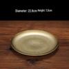 ZISIZ Light Luxury Retro 304 Stainless Steel Dinner Plate