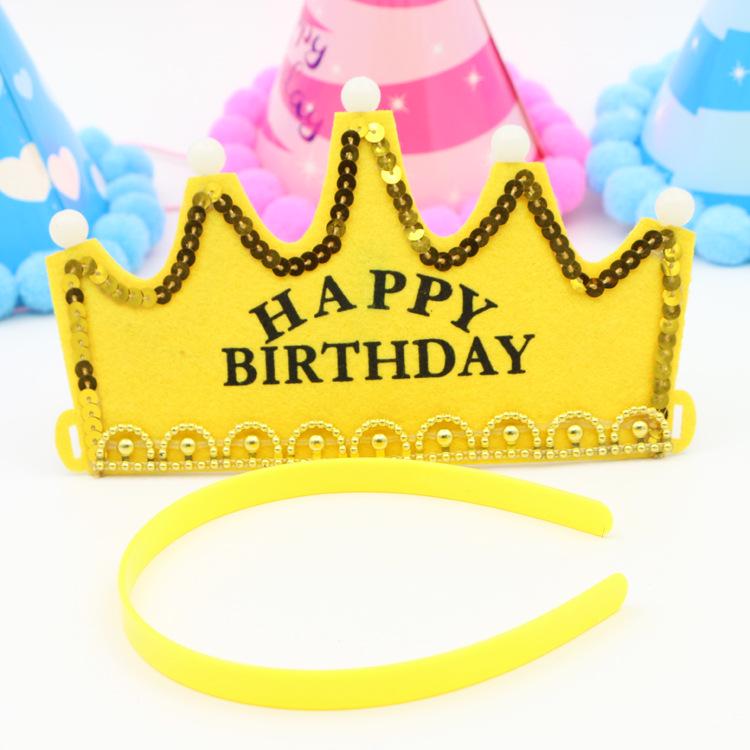 LED-Blinkender Geburtstagskronenhut für Kinder – Leuchtendes Party-Accessoire