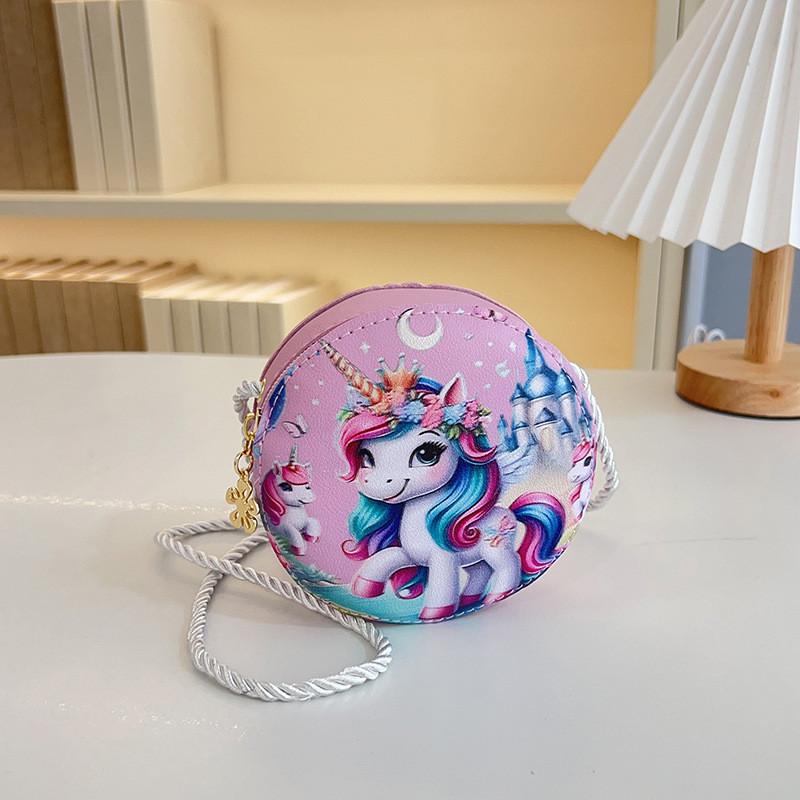 Cute Cartoon Unicorn Crossbody Bag For Kids Lightweight Breathable Durable Design