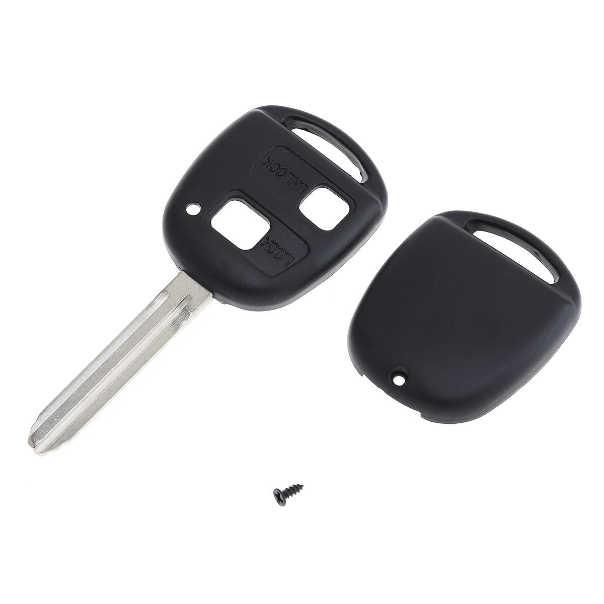 

Портативный 2-кнопочный чехол для ключа для Toyota Corolla RAV4 YARIS PRADO No Button Pad