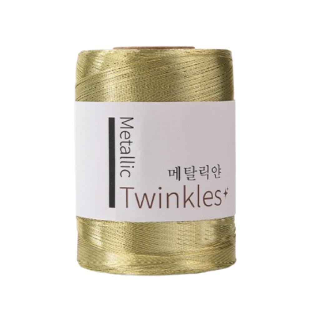 Sparkling Metallic Thread Colourful Solid Color Hand Knitted Yarn Sequin Handmade Flash Core Yarn Christmas Decoration Line