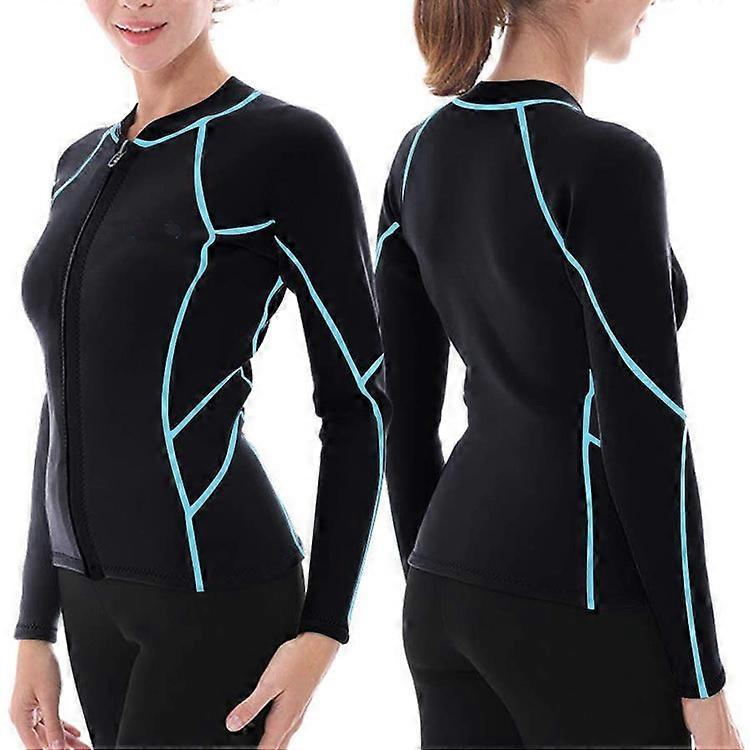 2mm Women's Wetsuit Top Long Sleeve Chloroprene Rubber Diving Surfing Swimming Sport Gift for Men/women SZRH A-F