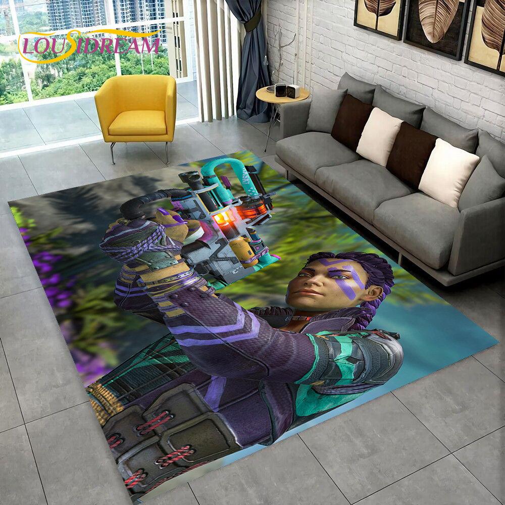 Apex Legends Game Gamer Cartoon Area Rug,Carpet Rug for Living Room Bedroom Sofa Doormat Decoration,kids Play Non-slip Floor Mat