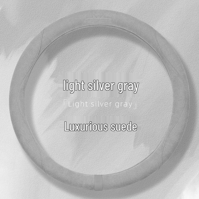 Suede & Fur Steering Wheel Covers: Winter Anti-Slip, Sweat-Absorbing, Luxury Women's Covers